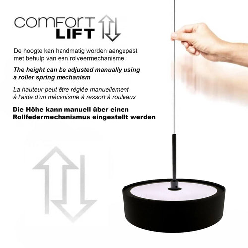 Freelight hanglamp Alieno - 3 lichts - 90  x 150   cm - zwart