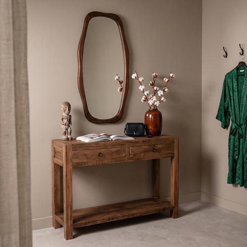 Raw Materials Farmwood houten sidetable - 120x38x85 cm - FSC-gerecycled hout