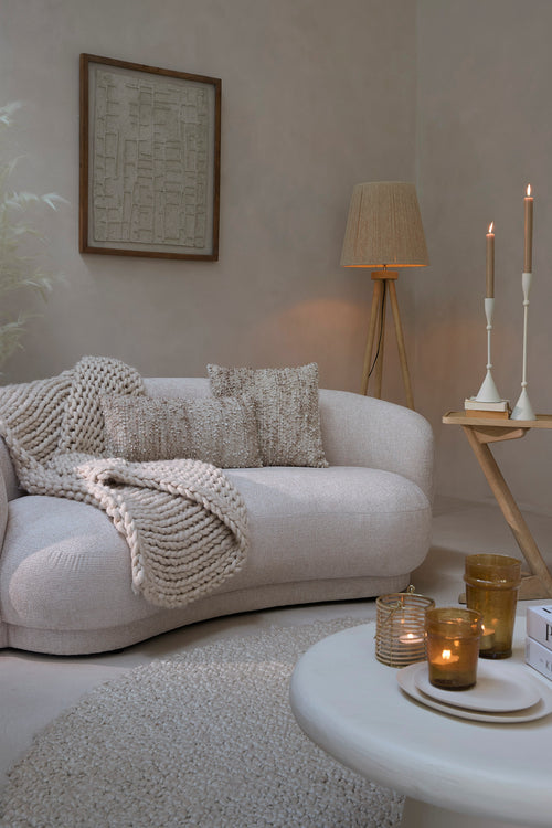 Light & Living bank UVITA - wit - 191x93x73cm