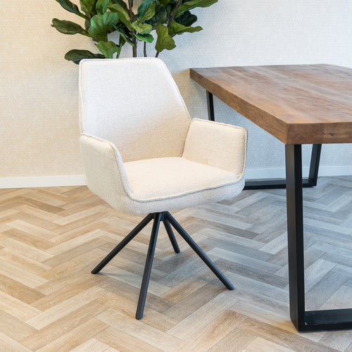 Kick eetkamerstoel Lex - Wit - vtwonen shop