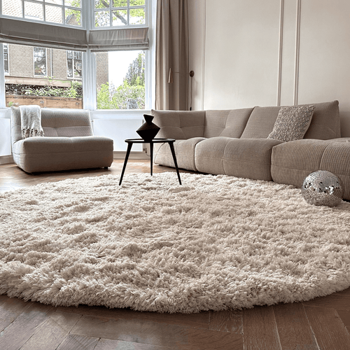 Interieur05 vloerkleed Pilo - hoogpolig - ivoorwit - Ø200 cm - vtwonen shop