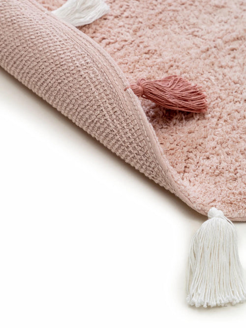 benuta wasbaar kindervloerkleed Malu - roze - ø 100 cm