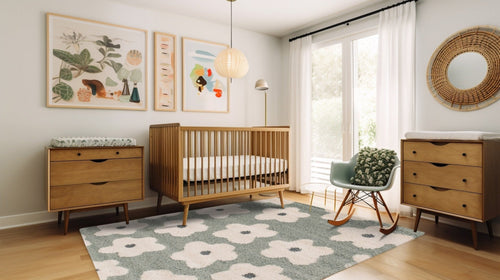 AFK Living vloerkleed Bloemen - voor kinderen - groen - 120 x 170 cm - vtwonen shop