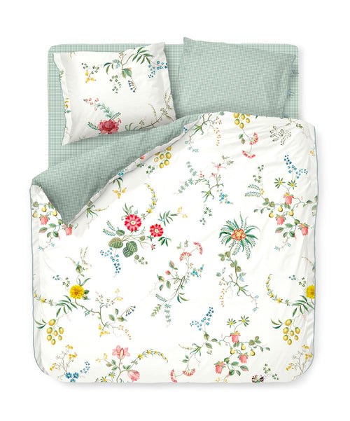 Pip Studio dekbedovertrek Fleur Grandeur - 240x200/220 cm - wit - vtwonen shop