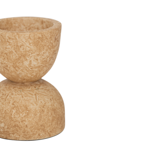 Urban Nature Culture waxinelichthouder XL Vael - pale khaki