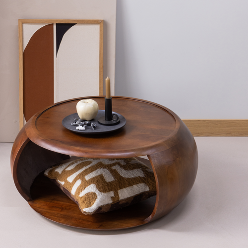 WOOOD salontafel Cole - Mango Hout - Bruin - 36x72x72 - vtwonen shop