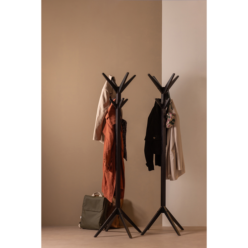 WOOOD staande kapstok Studio  - Berken - Zwart - 178x45x45 - vtwonen shop