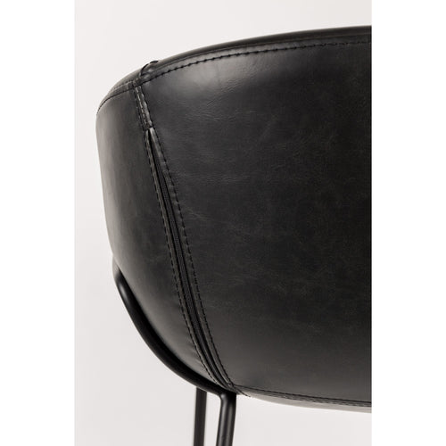 Zuiver Feston Barkrukken rugleuning 65 cm Zwart - Set van 2