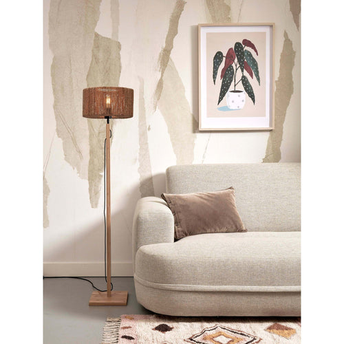 GOOD&MOJO vloerlamp Iguazu - bruin - Ø40cm - vtwonen shop