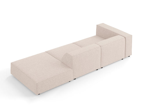 Cosmopolitan Design Rechte bank Arendal 4-zits, chenille, beige - 102x262x70cm