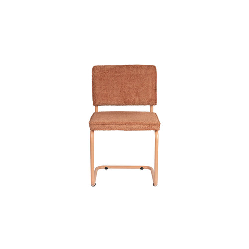 Zuiver Ridge Soft Eetkamerstoelen  Terracotta - Set van 2 - vtwonen shop