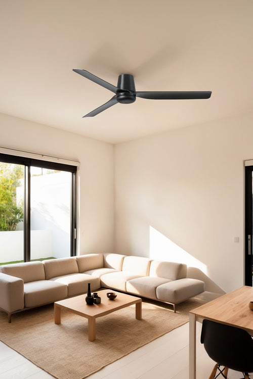 Faro Punt Tub Medium 3-blads matzwart Tuya Smart System