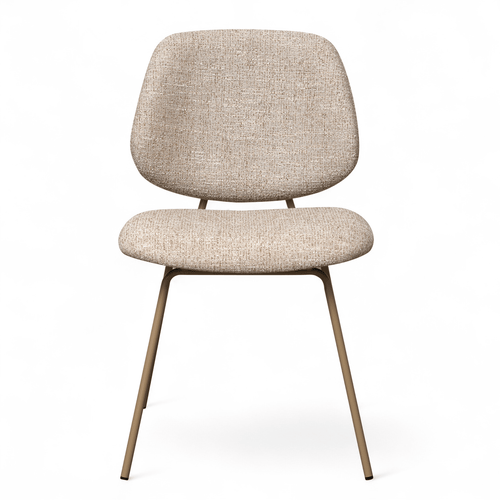 Furnhouse eetkamerstoel Sofia - Beige - Stof (Bouclé) - Set van 2