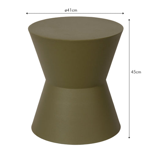 Atmooz bijzettafel Amante - olijf - Ø 41 x H 45 cm