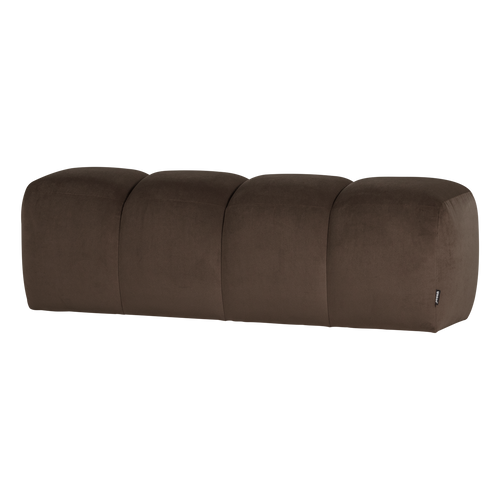 WOOOD eetbank 164 cm Mojo - Velvet - Bruin - 49x164x45