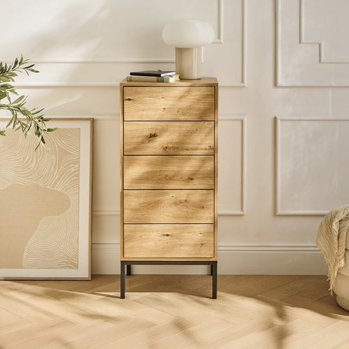 Calicosy - LENNY Ladekast - Licht hout - 38x45x100 cm