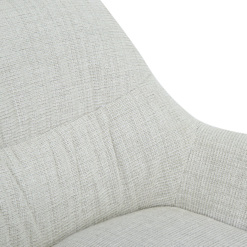 Livingfurn fauteuil Daphne Greige - lichtgrijs - stof