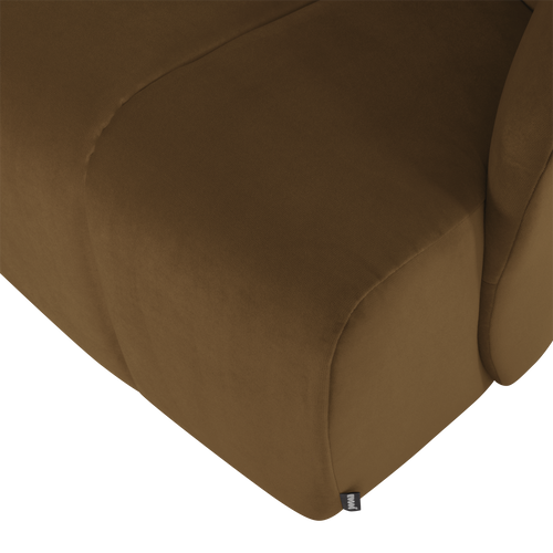 WOOOD draaifauteuil Mojo - Velvet - Honinggeel - 75x68x77