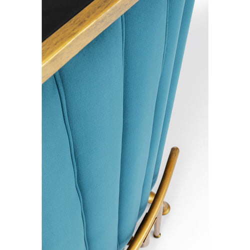Kare Design Bar After Work blauw fluweel