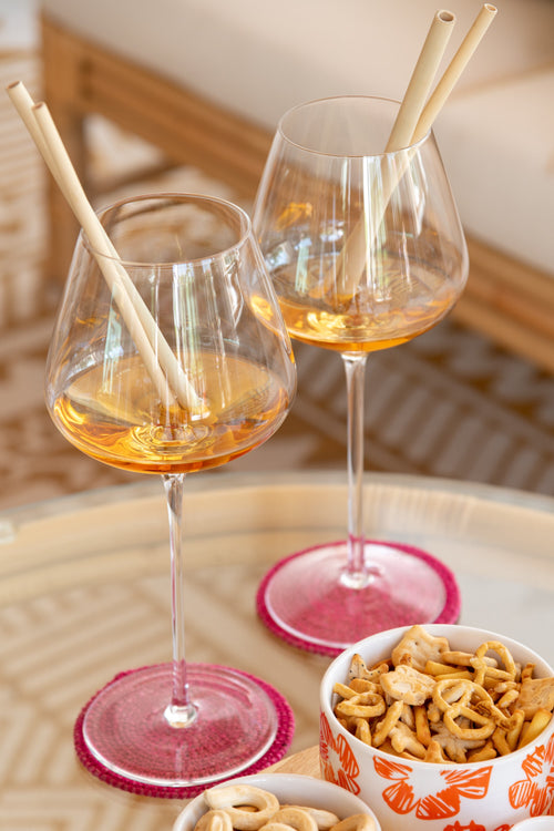 J-Line glas rode wijn Breed - kristalglas - transparant - 6 stuks - vtwonen shop