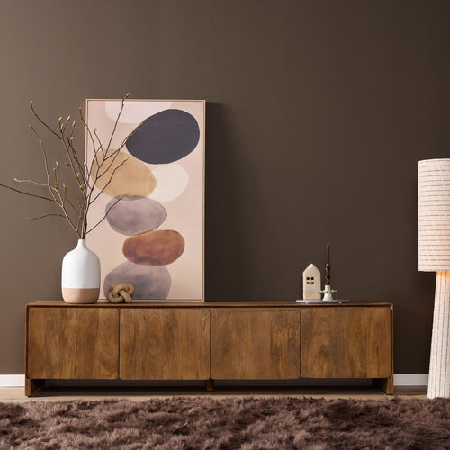 StarFurn Tv-meubel Tense - Rechthoek Naturel Hout - 200x40x50cm