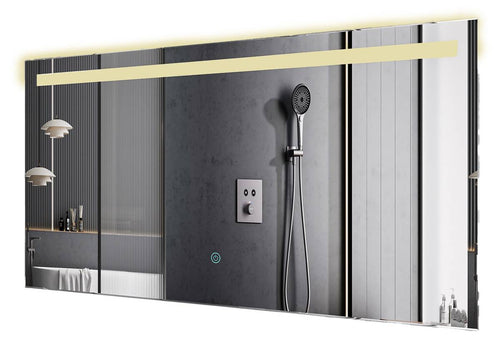 LOMAZOO badkamerspiegel Houston - met LED verlichting & anti condens - rechthoekig - 120 x 60 cm