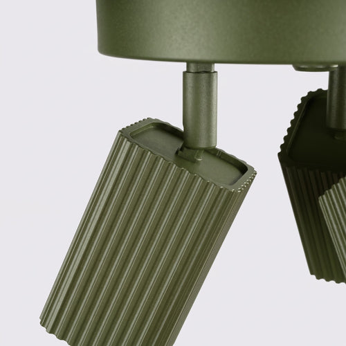 Sollux Lighting Plafondlamp RAYO 3P olijfgroen - 20x20x18cm
