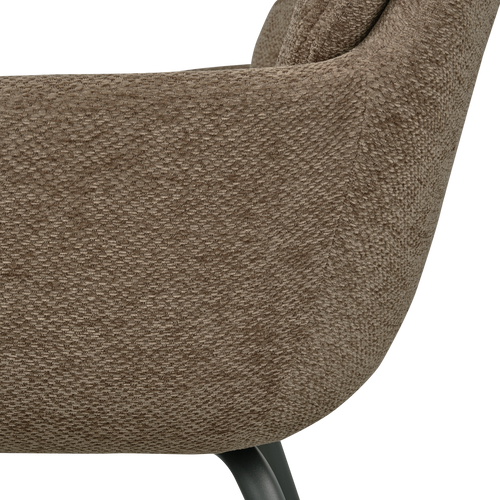 WOOOD eetkamerstoelen Runa - Polyester - Donker Zand - Set van 6 - vtwonen shop