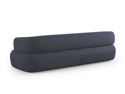 Micadoni Bank Jenny 4-zits, boucle, donkerblauw - 90x226x73cm