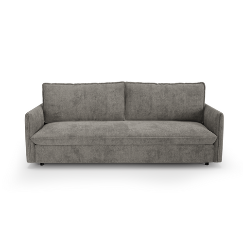 Premium Interiors - Snel uitklapbare slaapbank AVA - kruisweefsel grijs 198cm