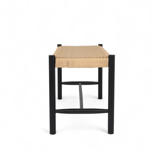 Furnhouse bankje Shine - Zwart - Papiergaren - 36x90x45