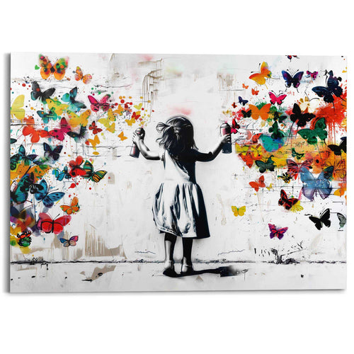 Reinders schilderij Graffiti bloemen - 100x140cm