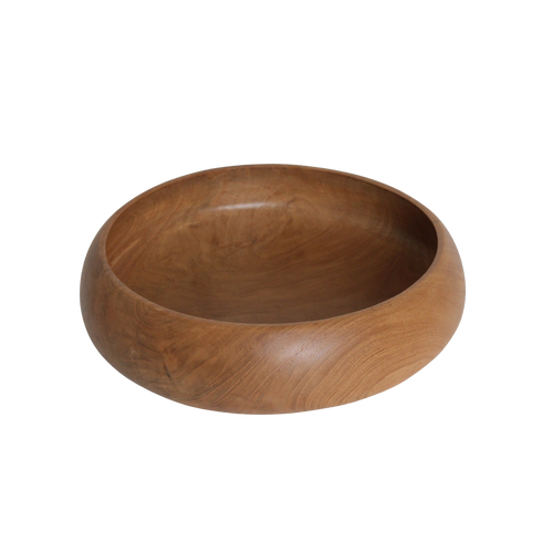 Raw Materials teakhouten schaal - Ø 30 cm