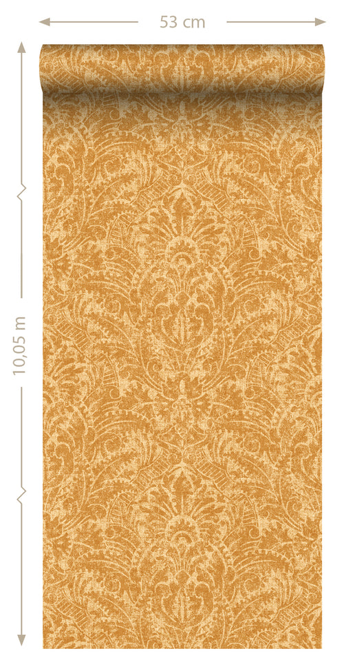 ESTAhome behang ornamenten terracotta - 50 x 900 cm - 131616 - vtwonen shop