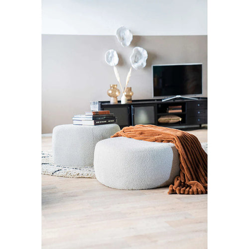 FurniLux Poef  Liby  groot - beige copenhagen - 90x70x35 cm - vtwonen shop