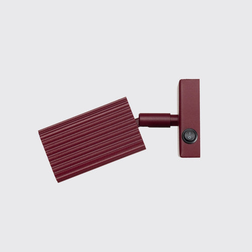 Sollux Lighting Wandlamp RAYO bordeaux met schakelaar - 8x16x16cm