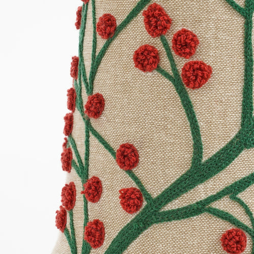 Mica Decorations Decoratie Kerstboom - H55 x Ø12 cm - Katoen, IJzer, Mangohout - FSC 100% - Rood - vtwonen shop