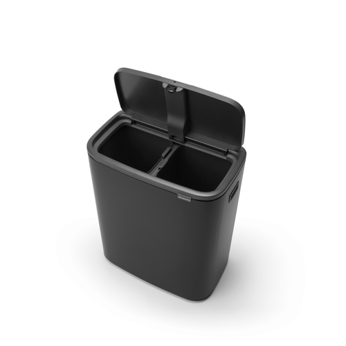 Brabantia Bo Touch Bin, met 2 binnenemmers, 2 x 30L - Matt Black