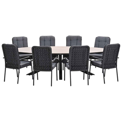 Garden Impressions tuinset Aleria - Tulli - Napoli sand - 280x140x75 cm - 9-delig