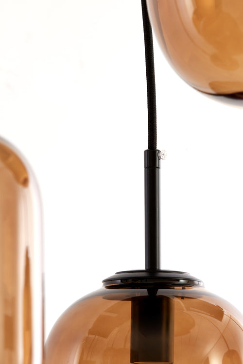 Light & Living hanglamp MEZZA - 120x18x23cm - bruin - vtwonen shop