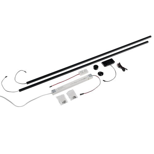 HOME DELUXE - LED-lichtstrip voor akoestisch paneel NOX - starterset L - 2 x 100 cm