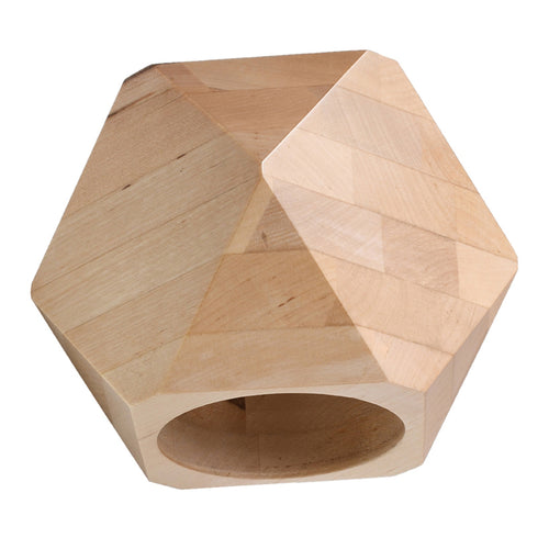 Sollux Lighting Wandlamp WOODY natuurlijk hout - 12x14x12cm
