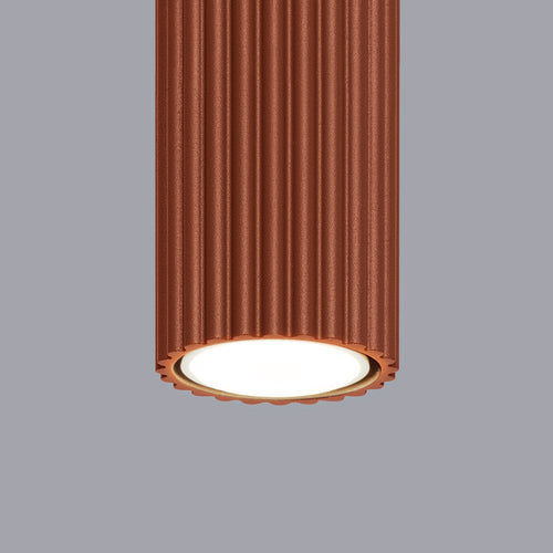 Sollux Lighting Plafondlamp KARBON 20 rood oker - 6,5x6,5x20cm