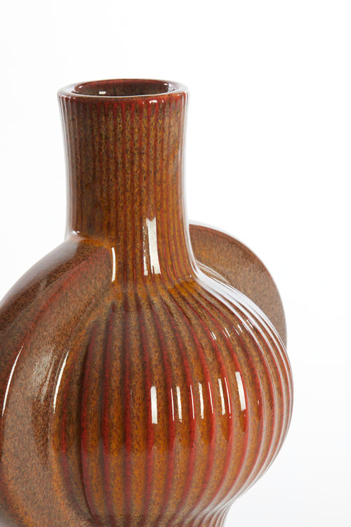 Light & Living vaas MELNIK - 27.5x18.5x31cm - bruin - vtwonen shop