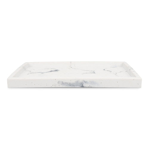 S|P Collection - Zeepschaal 27x15,5xH2cm marble white Suds