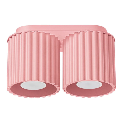 Sollux Lighting Plafondlamp AURA 2 roze GU10 - 21x10x12cm