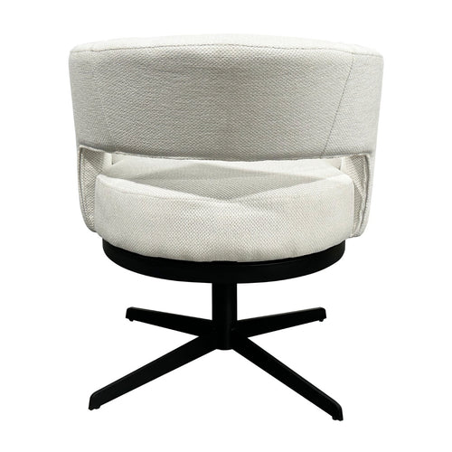 DÉJA Living Eetkamerstoel Louis - Stof/Metaal - Beige - Set van 2