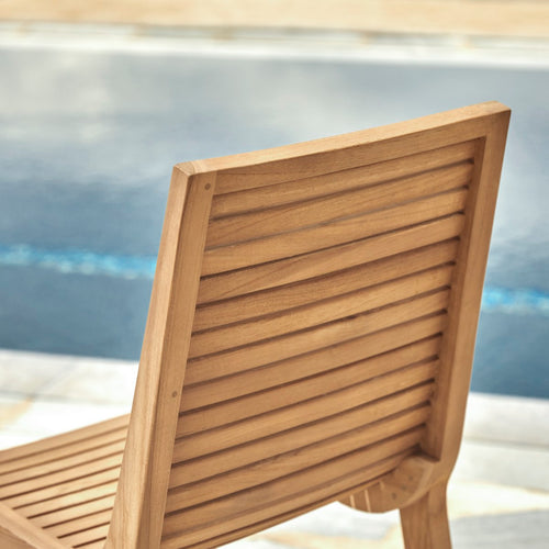 Tikamoon Massief teakhouten tuinstoel - Naturel