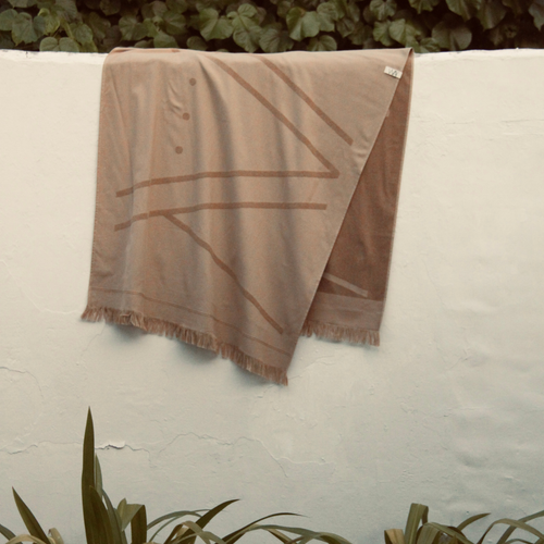 WAY strandlaken - 100 x 220 cm - Camel