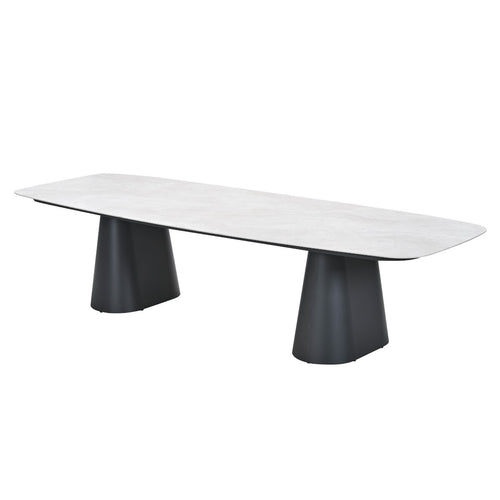 Garden Impressions Tuintafel Noah 320x120 cm - donker grijs - verona sand